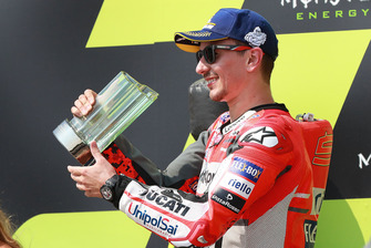 Podium : le deuxième, Jorge Lorenzo, Ducati Team