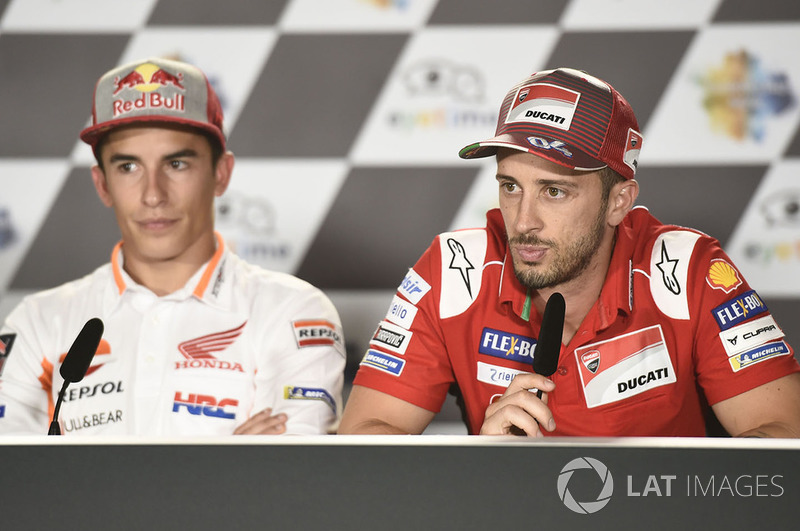 "Marc sempre está na frente, por isso é difícil tirar pontos dele. Além disso, ele ou Honda melhoraram muito, não sei se um ou o outro. Este fim de semana foi muito difícil para os pilotos da Yamaha, mas não será fácil ultrapassar Valentino porque nos domingos ele cresce."