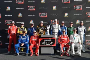 NASCAR Xfinity Series Playoff drivers Christopher Bell, Joe Gibbs Racing, Toyota Camry GameStop Tomb Raider, Brandon Jones, Joe Gibbs Racing, Toyota Camry Menards Mastercraft Doors, Tyler Reddick, JR Motorsports, Chevrolet Camaro Nationwide Children's, Daniel Hemric, Richard Childress Racing, Chevrolet Camaro South Point Hotel & Casino, Matt Tifft, Richard Childress Racing, Chevrolet Camaro KCMG, Cole Custer, Stewart-Haas Racing, Ford Mustang Haas Automation, Ryan Truex, Kaulig Racing, Chevrolet Camaro LeafFilter Gutter Protection, Ross Chastain, Chip Ganassi Racing, Chevrolet Camaro DC Solar, Elliott Sadler, JR Motorsports, Chevrolet Camaro Chevrolet OneMain Financial, Justin Allgaier, JR Motorsports, Chevrolet Camaro BRANDT Professional Agriculture, Ryan Reed, Roush Fenway Racing, Ford Mustang Drive Down A1C Lilly Diabetes, Austin Cindric, Team Penske, Ford Mustang, NASCAR Xfinity Series Playoffs