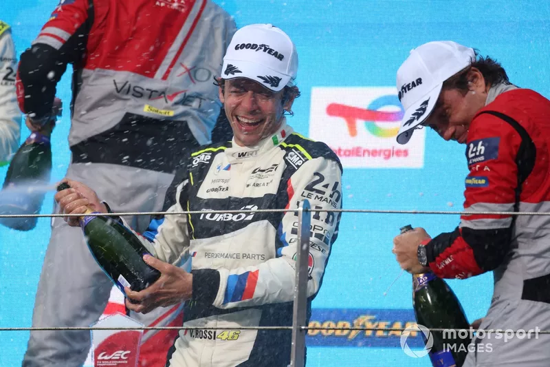 Podium GT: #46 Team WRT BMW M4 LMGT3: Valentino Rossi