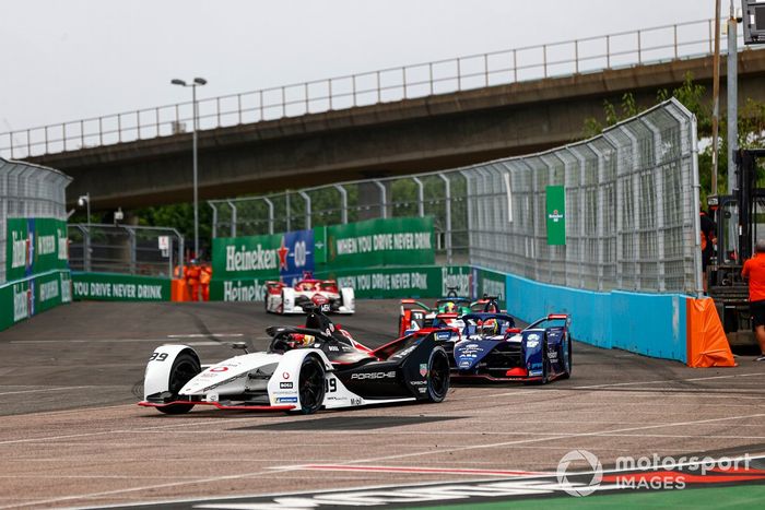 Pascal Wehrlein, Porsche, Porsche 99X Electric, Robin Frijns, Envision Virgin Racing, Audi e-tron FE07, Lucas Di Grassi, Audi Sport ABT Schaeffler, Audi e-tron FE07