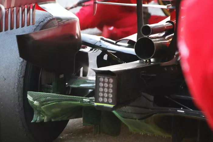 Detalle trasero del Ferrari SF1000