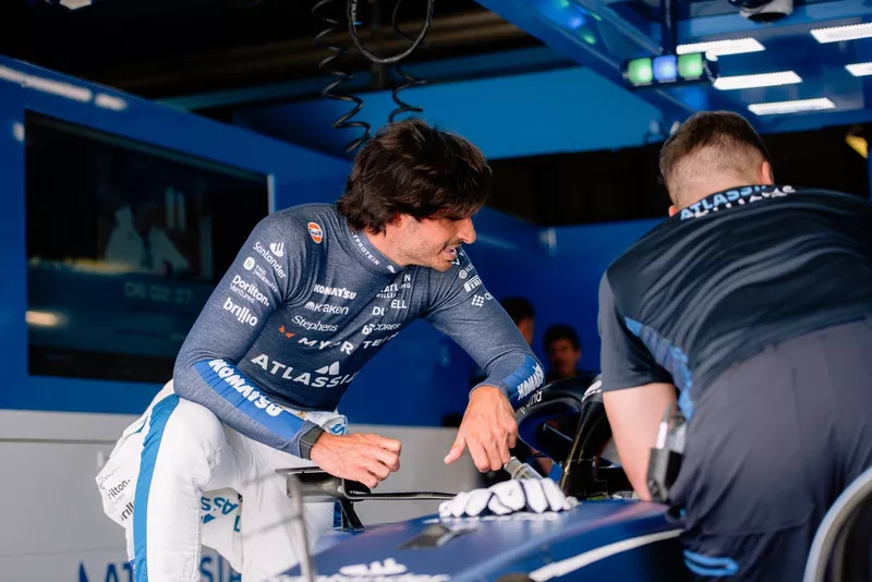 Carlos Sainz, Williams, essais Pirelli Monza