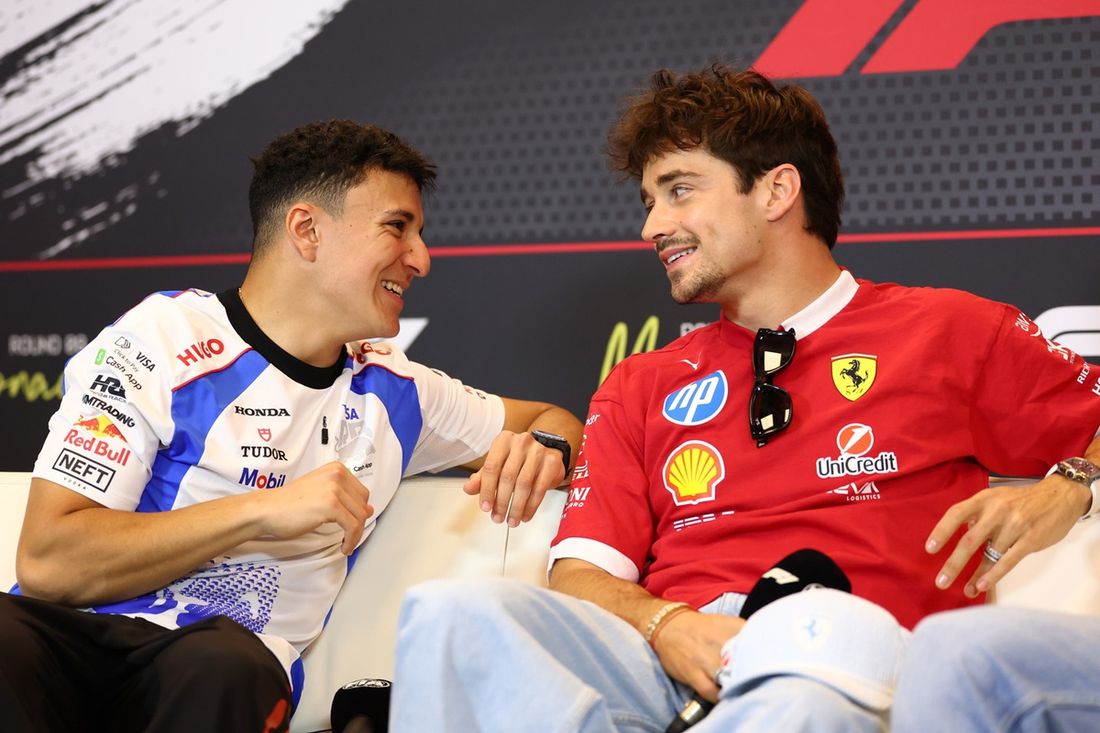 Isack Hadjar, Racing Bulls, Charles Leclerc, Ferrari