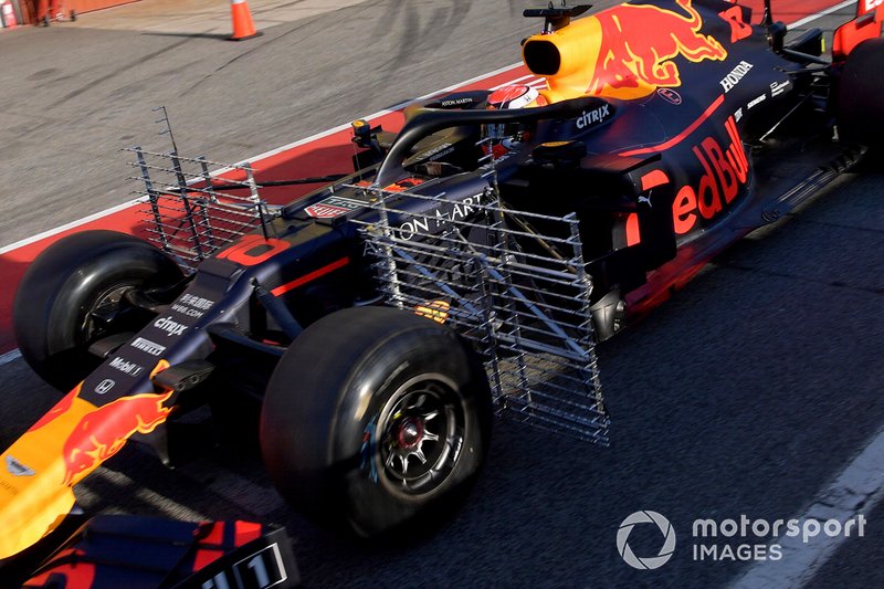 Pierre Gasly, Red Bull Racing RB15 with aero sensors