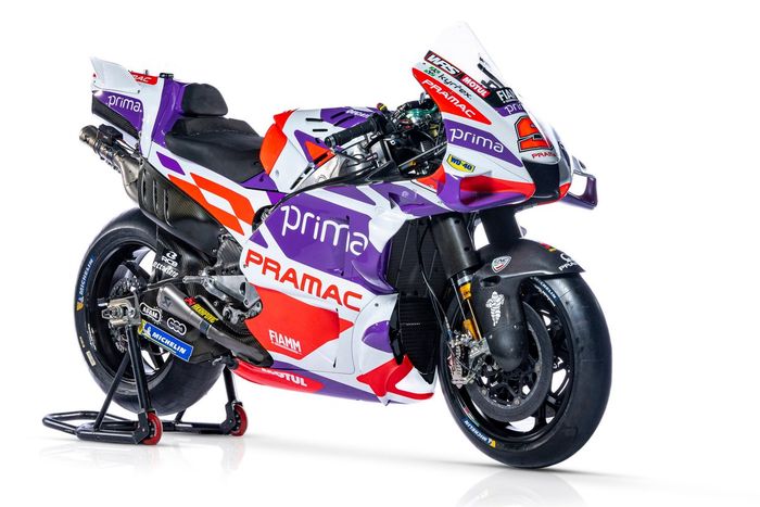 La moto de Pramac Racing
