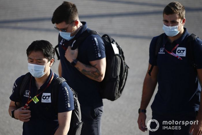 Miembros de Honda y AlphaTauri