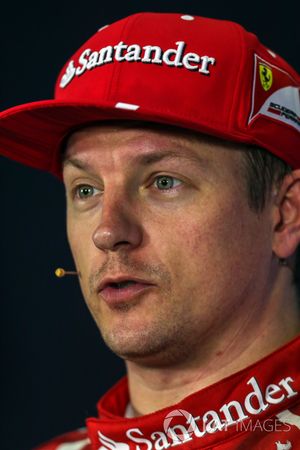 Kimi Raikkonen, Ferrari  en la conferencia