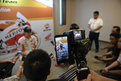 Marc Marquez, Repsol Honda Team with the media