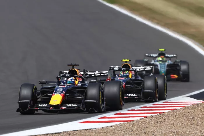 Max Verstappen, Red Bull Racing; Isack Hadjar, Red Bull Racing