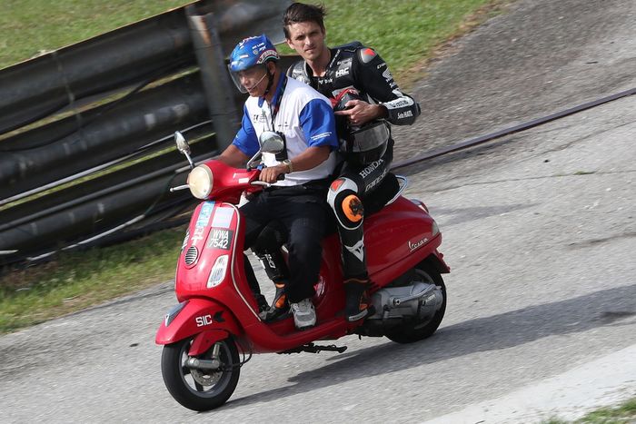 Лука Марини, Honda HRC, после аварии