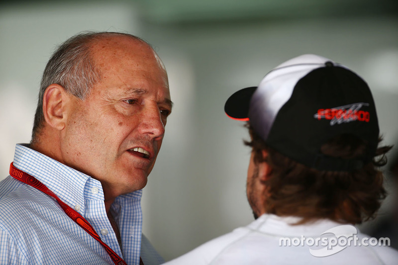 Ron Dennis, McLaren Executive Chairman with Fernando Alonso, McLaren