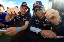 Davy Jeanney, Team Peugeot Hansen; Sébastien Loeb, Team Peugeot Hansen