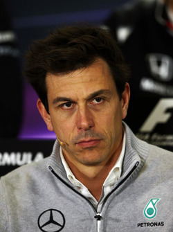 Toto Wolff, Mercedes AMG F1 Shareholder and Executive Director in the FIA Press Conference
