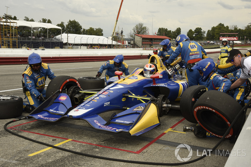 Alexander Rossi, Andretti Autosport Honda pit stop