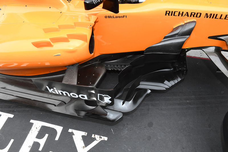 McLaren MCL33 barge board detail