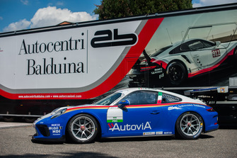La Porsche GT3 Cup di Francesco De Luca, AB Racing, con la livrea storica