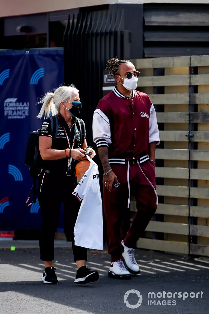Angela Cullen, fisio de Lewis Hamilton y Lewis Hamilton, Mercedes