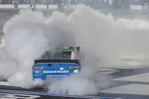 All-Star Race Winner Kyle Larson, Chip Ganassi Racing, Chevrolet Camaro Advent Health