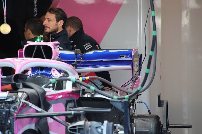 Detalle trasero del Racing Point RP19