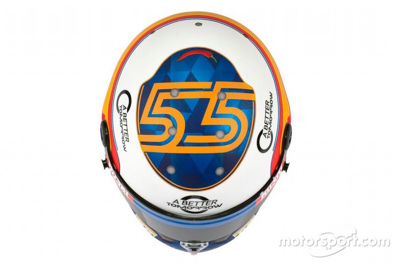Il casco di Carlos Sainz Jr., McLaren
