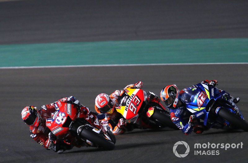 Андреа Довіціозо, Ducati Team, Марк Маркес, Repsol Honda Team, Алекс Рінс, Team Suzuki MotoGP