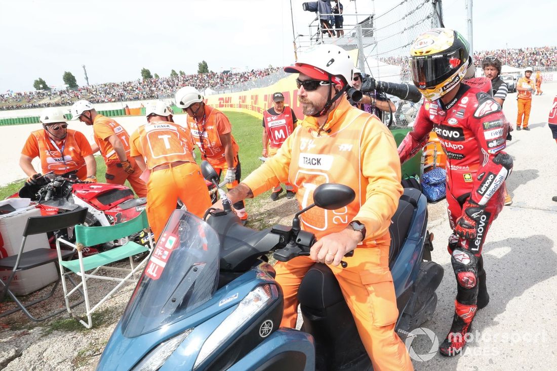 Francesco Bagnaia, acidente da Ducati Team