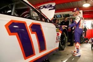  Denny Hamlin, Joe Gibbs Racing, Toyota Camry FedEx Freight