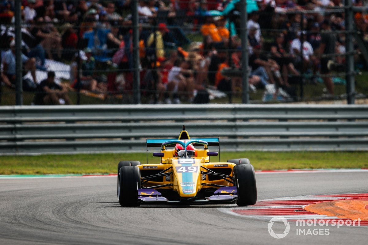 Left on the sidelines after funding ended her British F4 campaign, Pulling's strong performance in Austin gave her an automatic place on next year's grid 