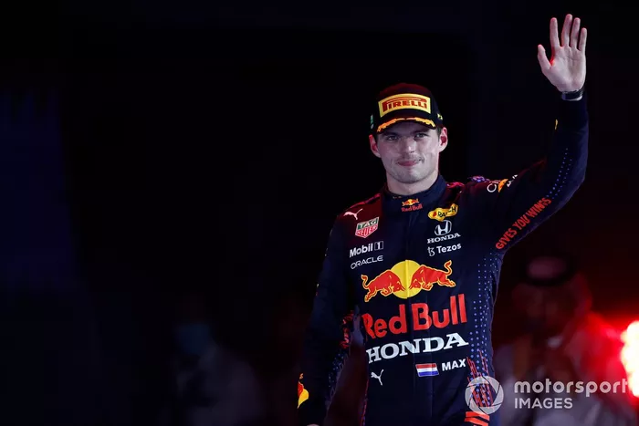 Podio: segundo lugar Max Verstappen, Red Bull Racing