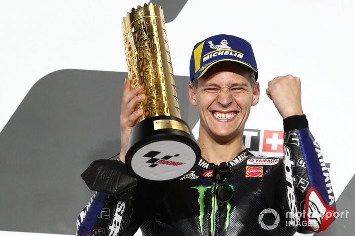 Podio: ganador Fabio Quartararo, Yamaha Factory Racing