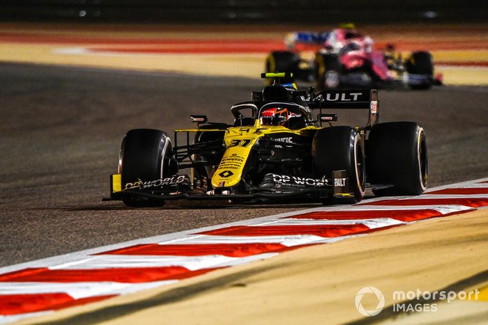 Esteban Ocon, Renault F1 Team R.S.20, Lance Stroll, Racing Point RP20