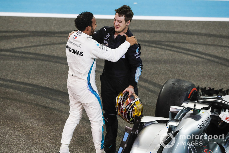 Lewis Hamilton, Mercedes AMG F1, celebra