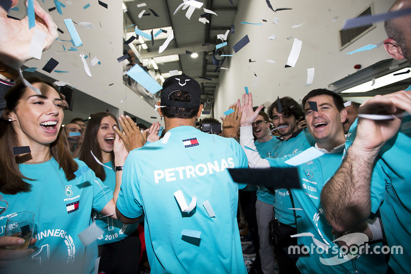 Lewis Hamilton, Mercedes AMG F1 World Championship celebration