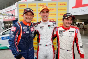 Pole position Race 3, Kevin Ceccon, Team Mulsanne Alfa Romeo Giulietta TCR, Gabriele Tarquini, BRC Racing Team Hyundai i30 N TCR, Aurélien Comte, DG Sport Competition Peugeot 308TCR