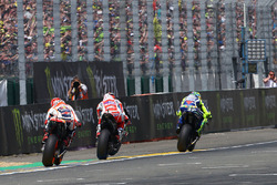 Валентино Росси, Yamaha Factory Racing, Андреа Довициозо, Ducati Team и Марк Маркес, Repsol Honda Te