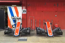 Manor Racing pit area