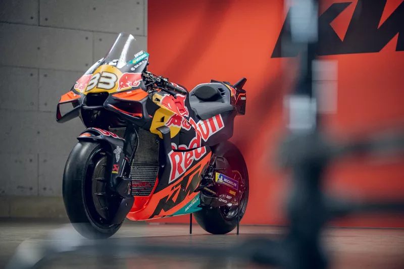 La moto de Brad Binder, Red Bull KTM Factory Racing