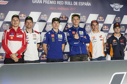 Jorge Lorenzo, Ducati Team, Cal Crutchlow, Team LCR Honda, Maverick Viñales, Yamaha Factory Racing, Valentino Rossi, Yamaha Factory Racing, Marc Marquez, Repsol Honda Team, Dani Pedrosa, Repsol Honda Team
