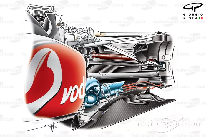 McLaren MP4-25 blown diffuser detail