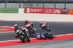 Chute de Michael van der Mark, Pata Yamaha