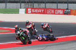 Chute de Michael van der Mark, Pata Yamaha