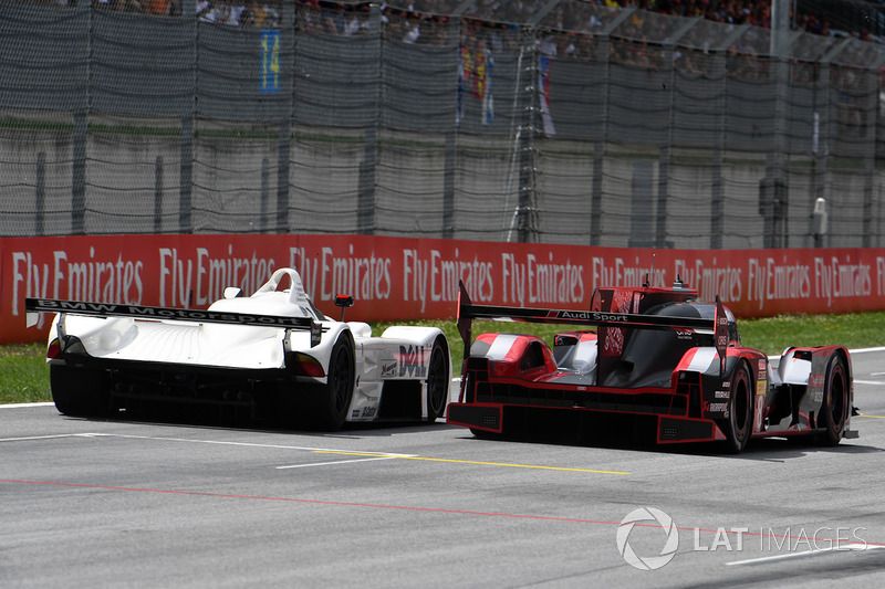 Gerhard Berger, BMW V12 LMR y Tom Kristensen, Audi R18