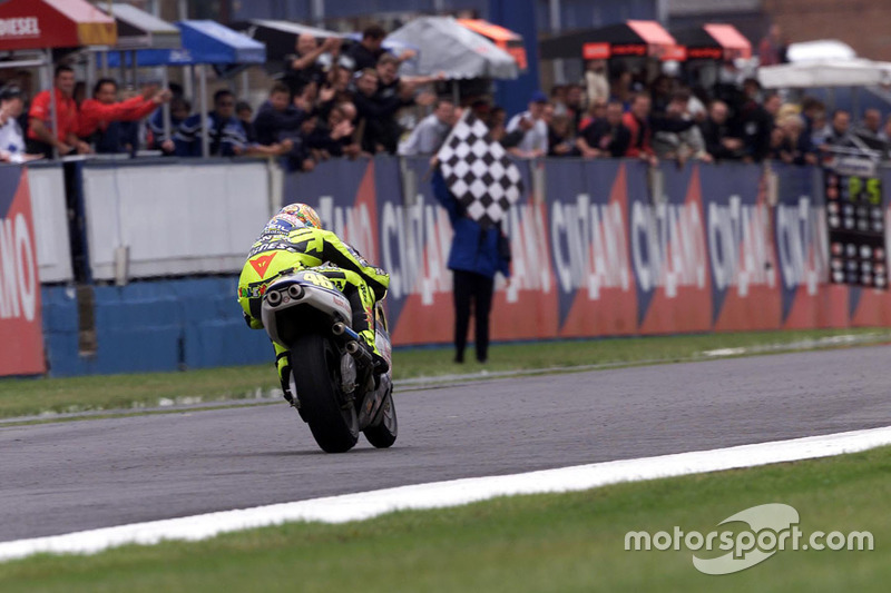 Race winner Valentino Rossi, Honda