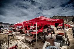 #305 Overdrive Racing Toyota: Nani Roma, Alex Haro the bivouac