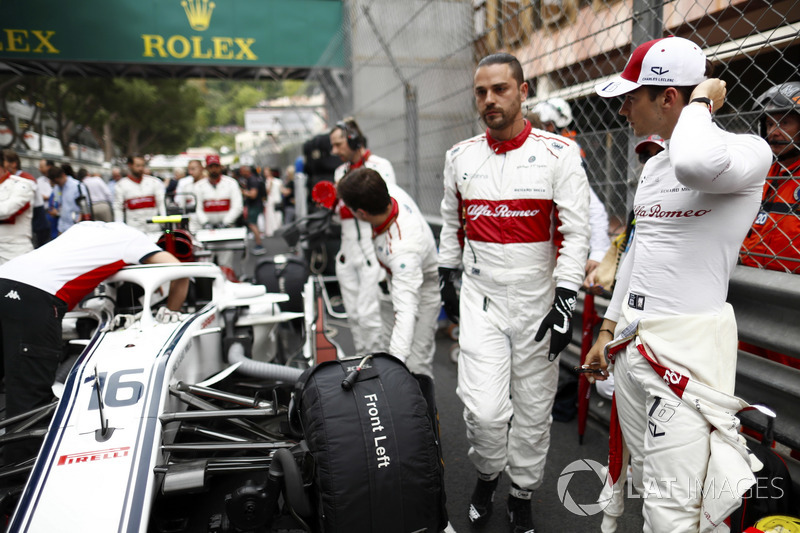 Charles Leclerc, Sauber, sur la grille