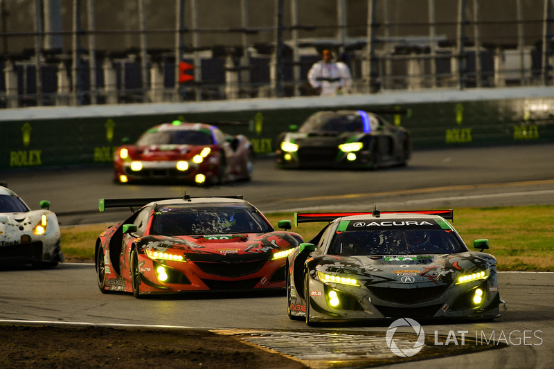 #86 Michael Shank Racing Acura NSX, GTD: Katherine Legge, Alvaro Parente, Trent Hindman, A.J. Allmendinger, #93 Michael Shank Racing Acura NSX, GTD: Lawson Aschenbach, Justin Marks, Mario Farnbacher, Côme Ledogar