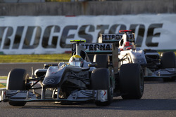 Nico Rosberg, Mercedes GP W01, Michael Schumacher, Mercedes GP W01