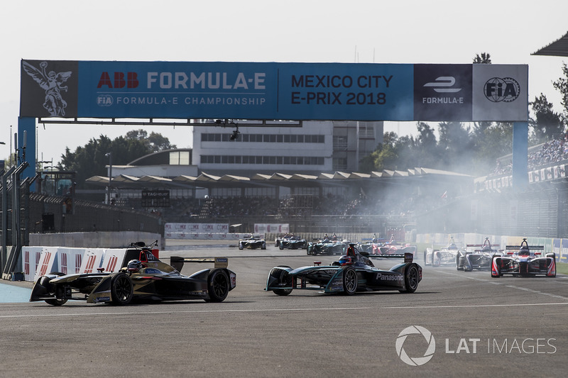Andre Lotterer, Techeetah, Mitch Evans, Jaguar Racing