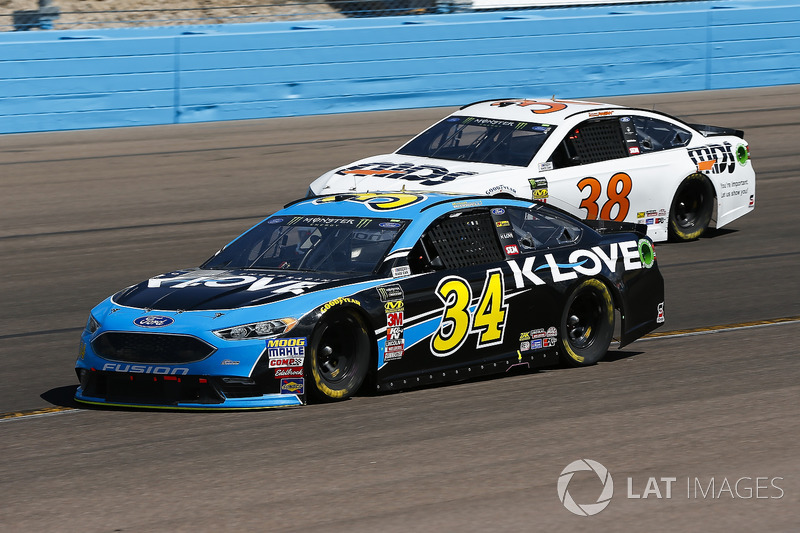 Michael McDowell, Front Row Motorsports, Ford Fusion K-LOVE RADIO and David Ragan, Front Row Motorsp